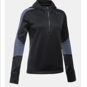 Under Armour Reactor Fleece Black & Grey Half-zip Hoodie